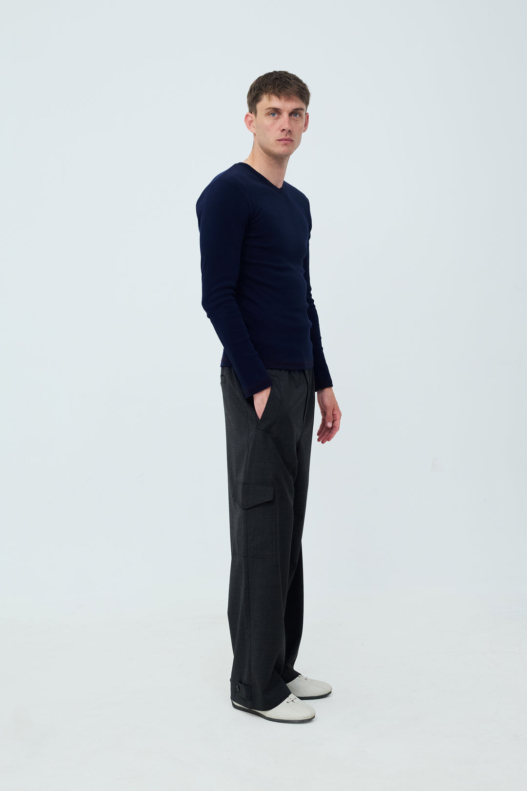 Idris Pants Grey/Black