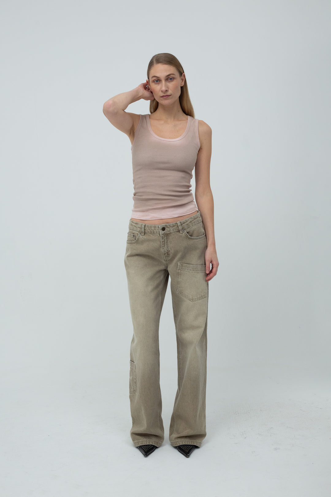 Lua Tank Top Light Pink/Sand