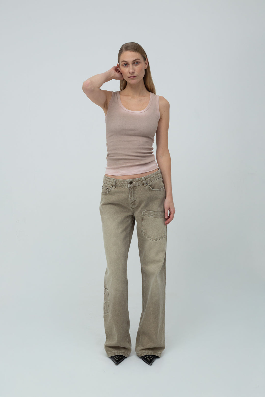 Lua Tank Top Light Pink/Sand