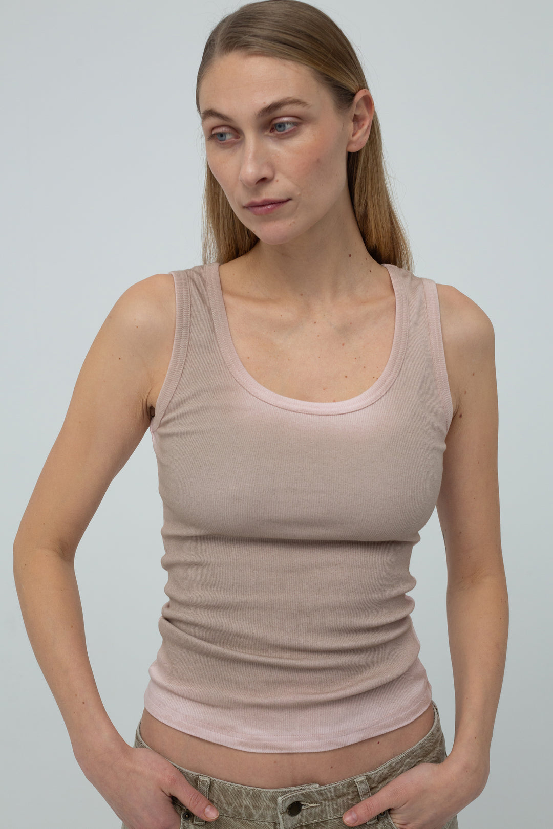 Lua Tank Top Light Pink/Sand