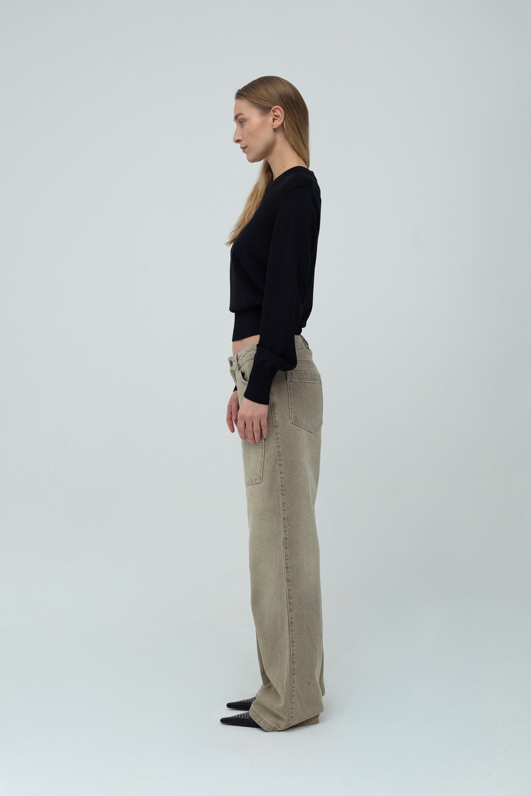 Deborah V-Neck Black