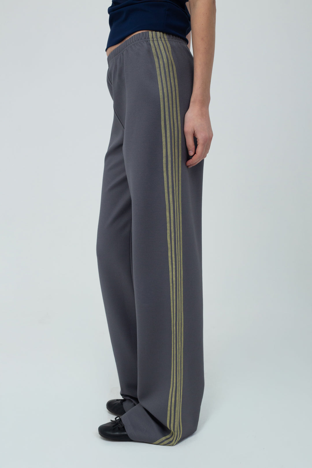 Ziggi Track Pants Grey/Light Yellow