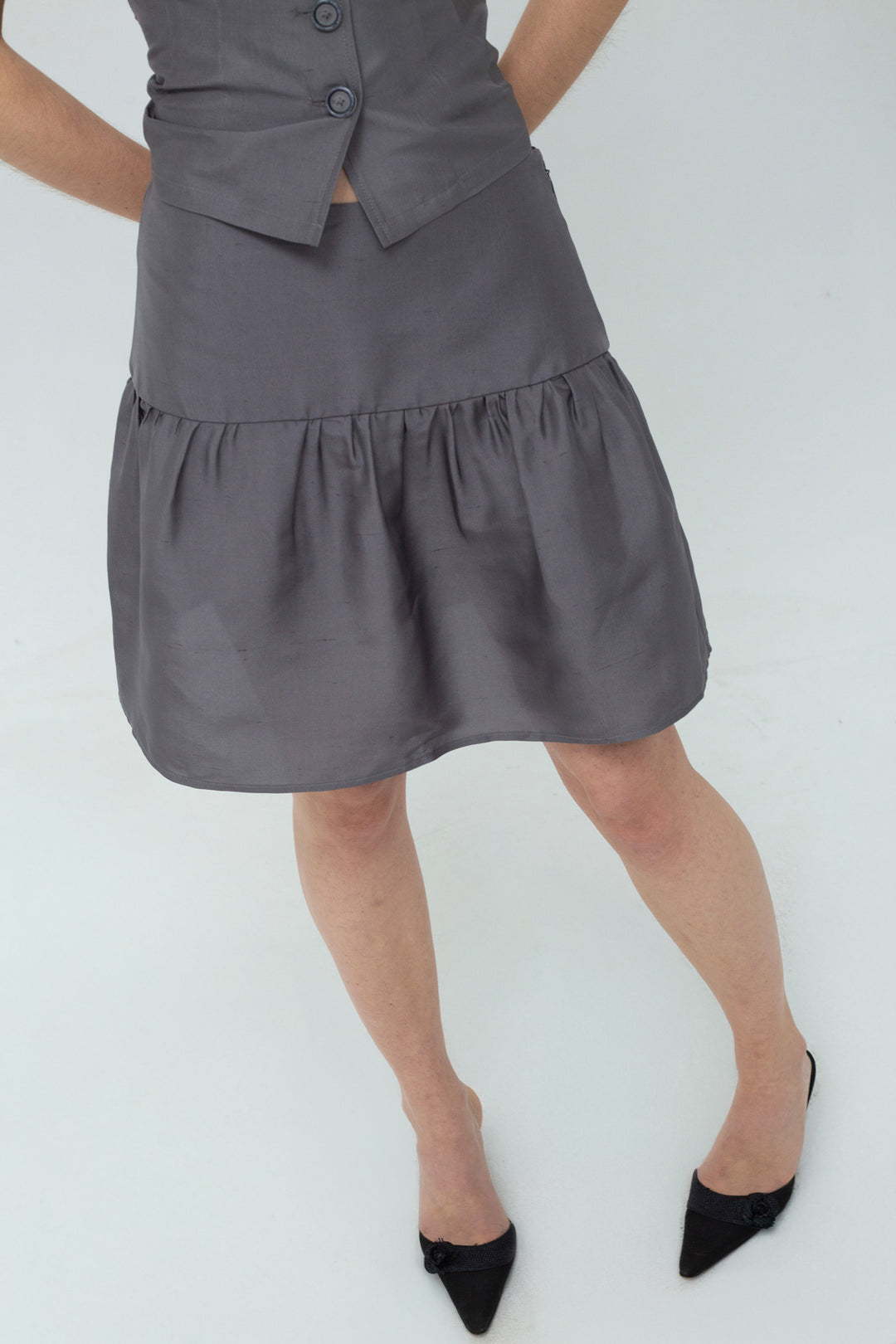 Mona Skirt Dark Grey
