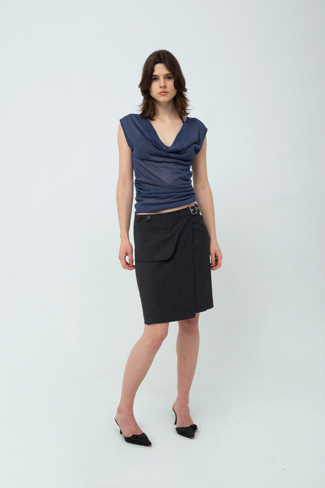 Alia Skirt Grey/Black