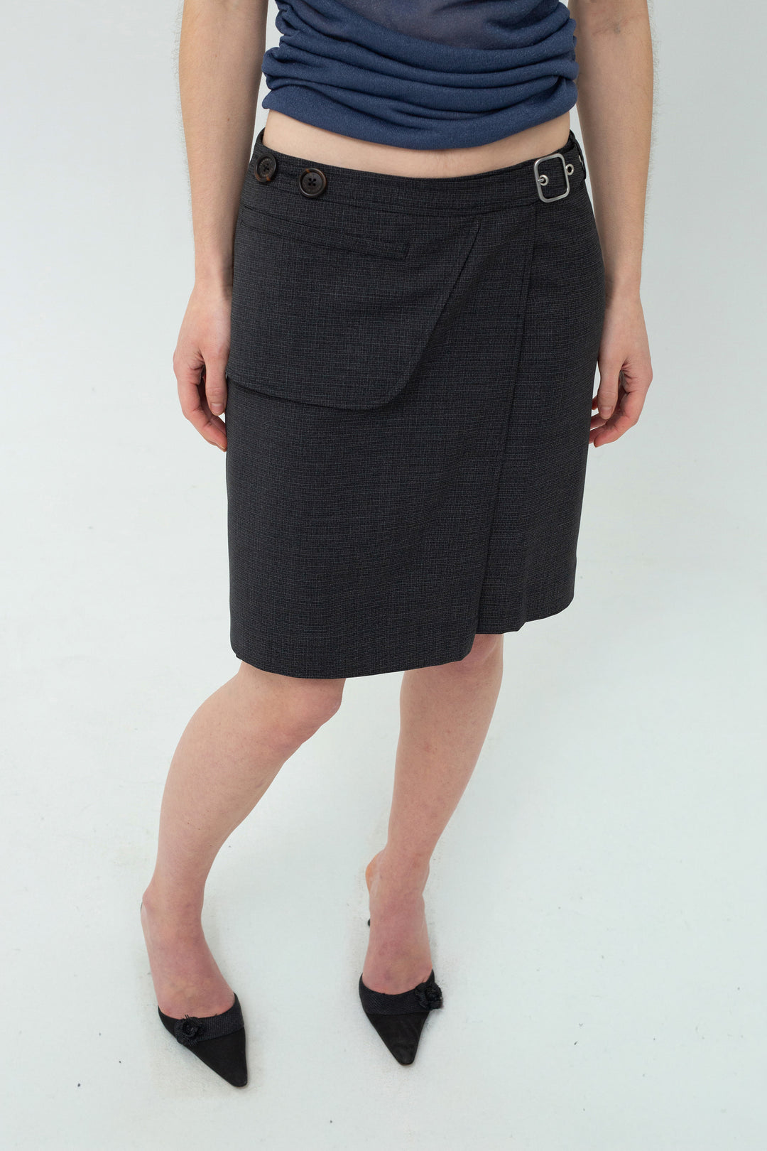 Alia Skirt Grey/Black