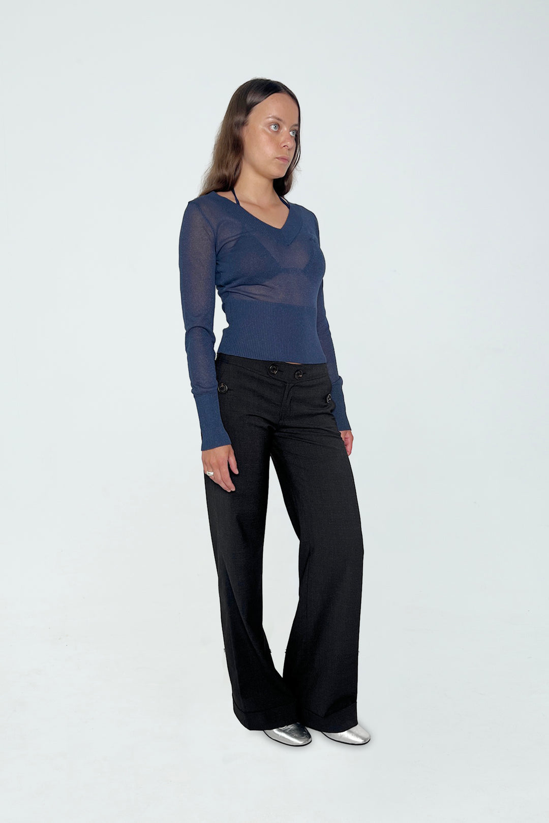 Sima V-Neck Ocean Blue