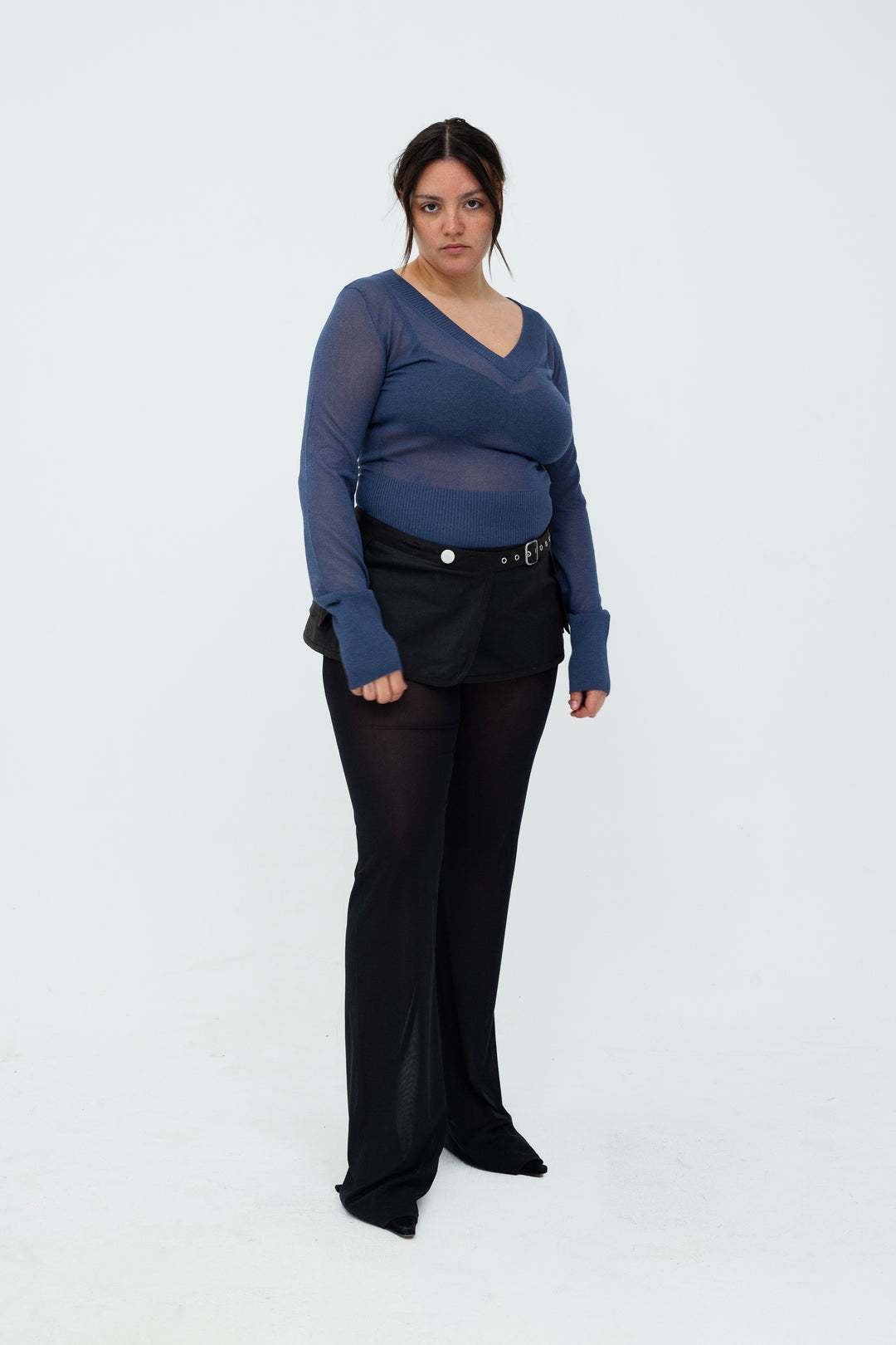 Sima V-Neck Ocean Blue