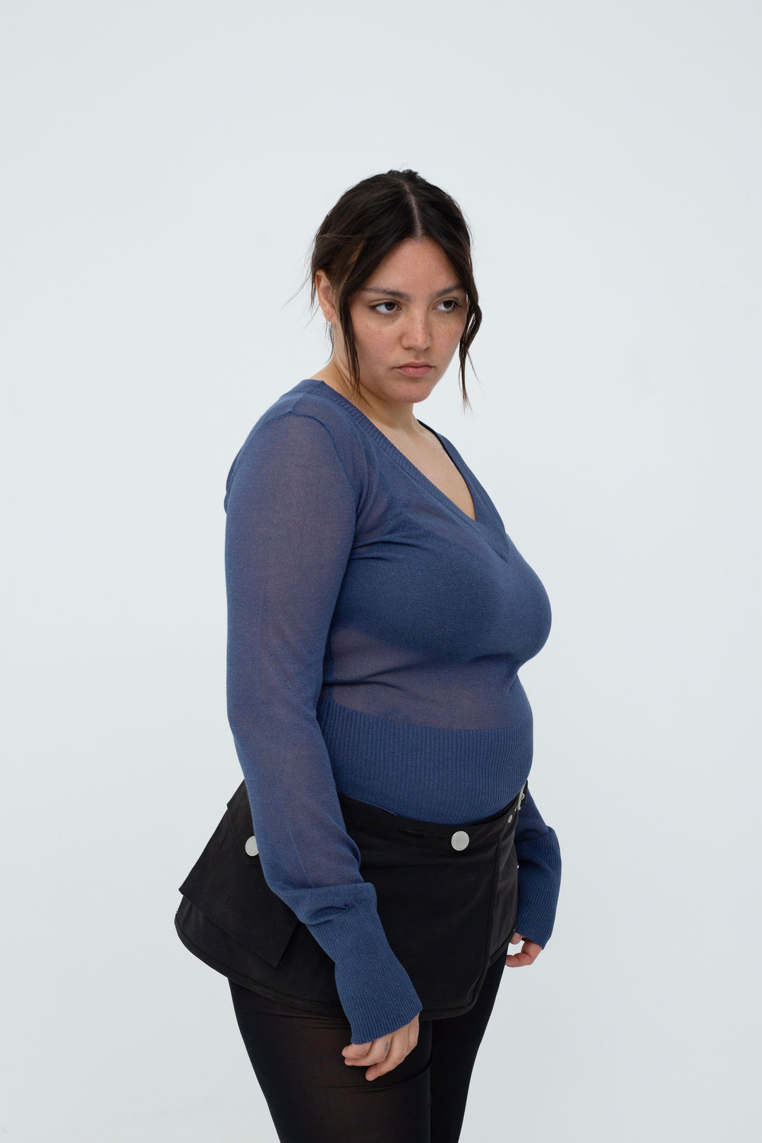 Sima V-Neck Ocean Blue