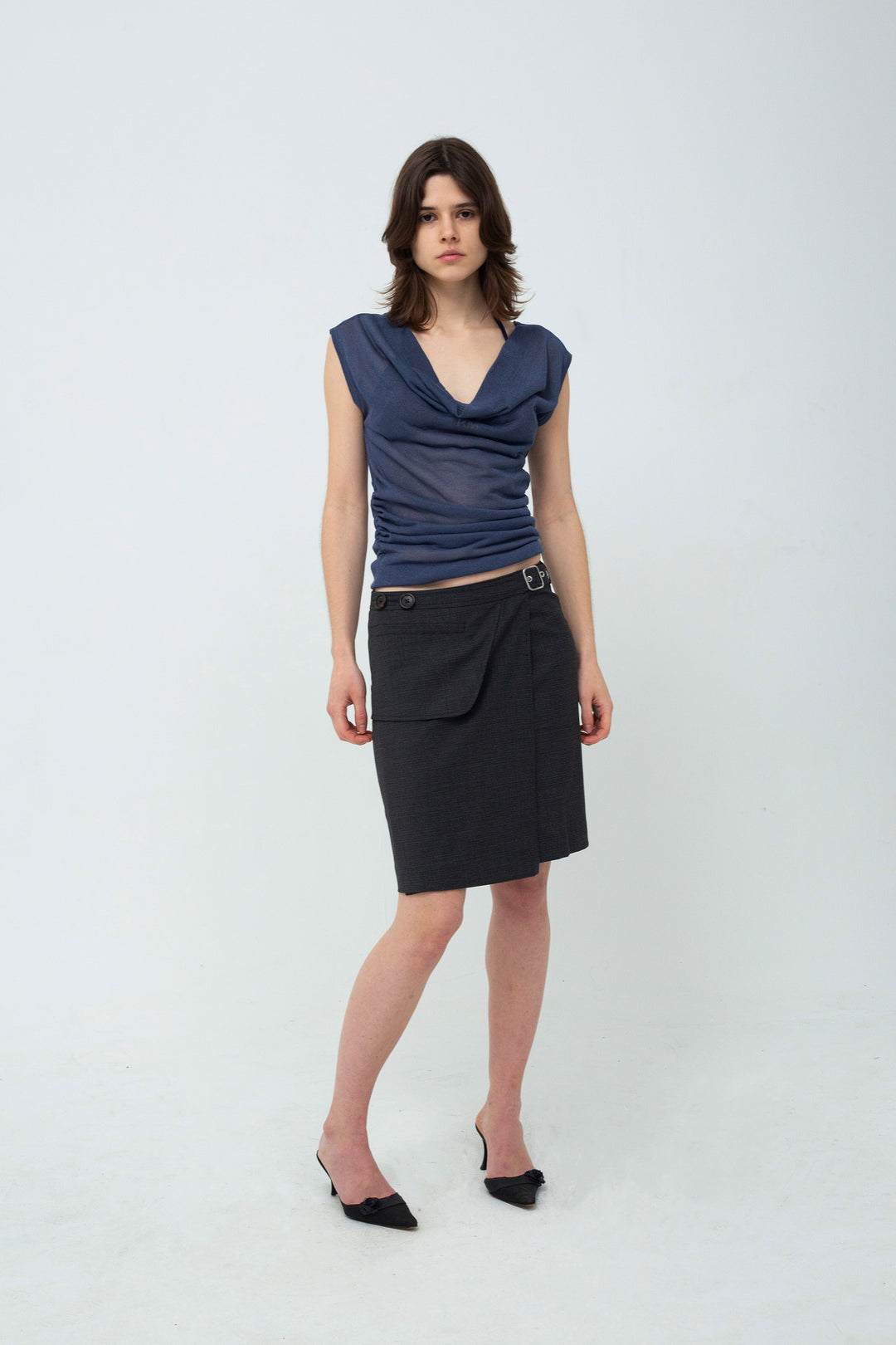 Alia Skirt Grey/Black