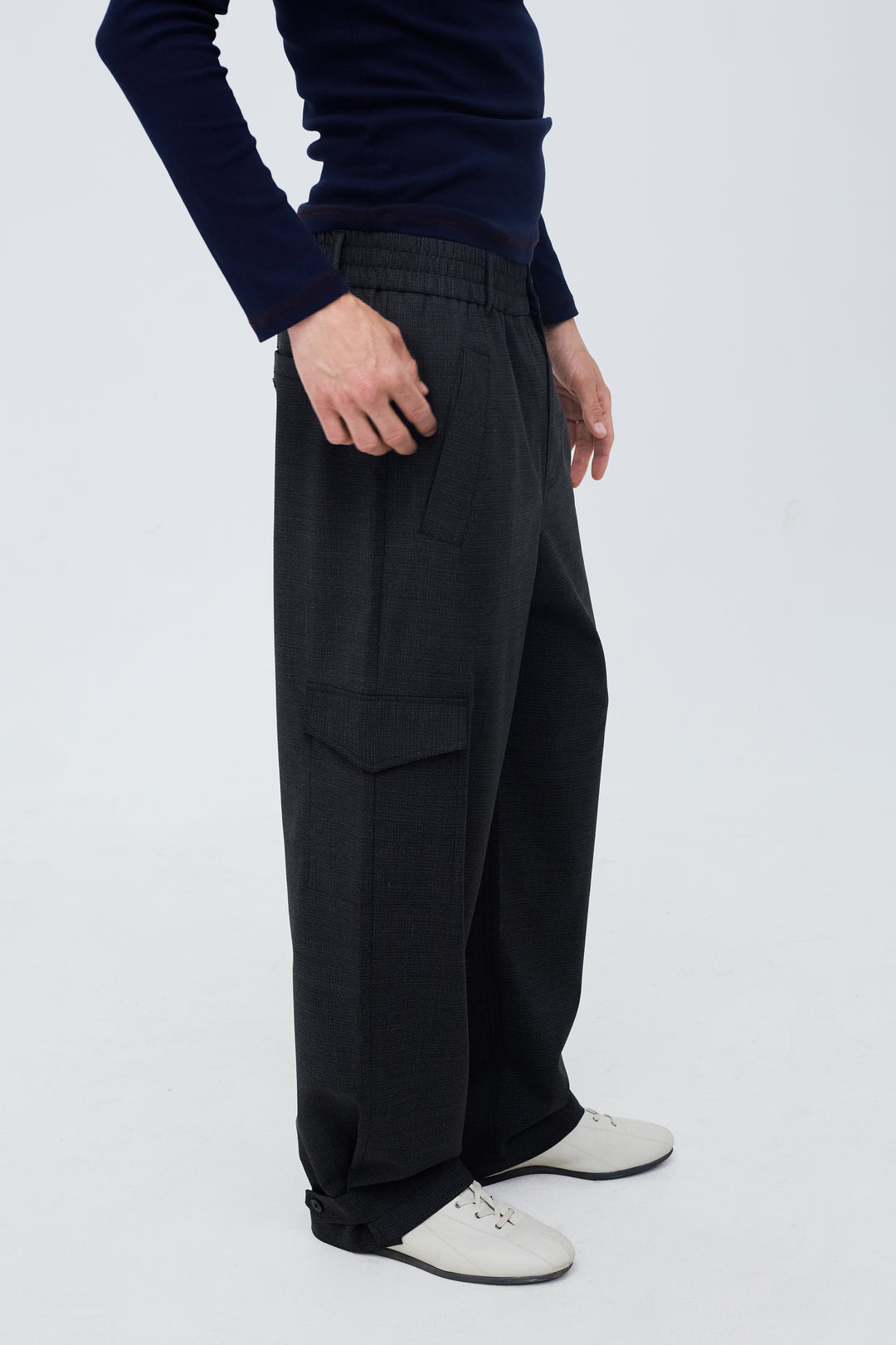 Idris Pants Grey/Black