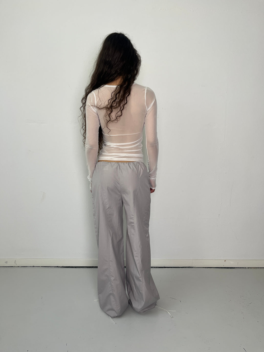 Java Blouse White Mesh