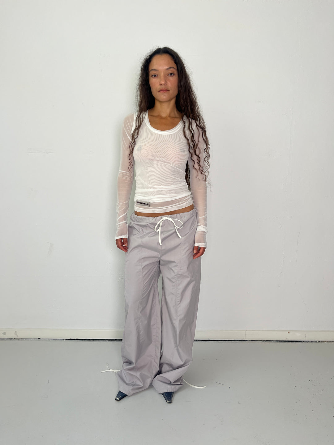Java Blouse White Mesh