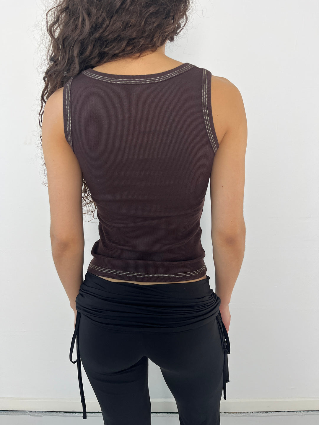 LUA TANK TOP BROWN