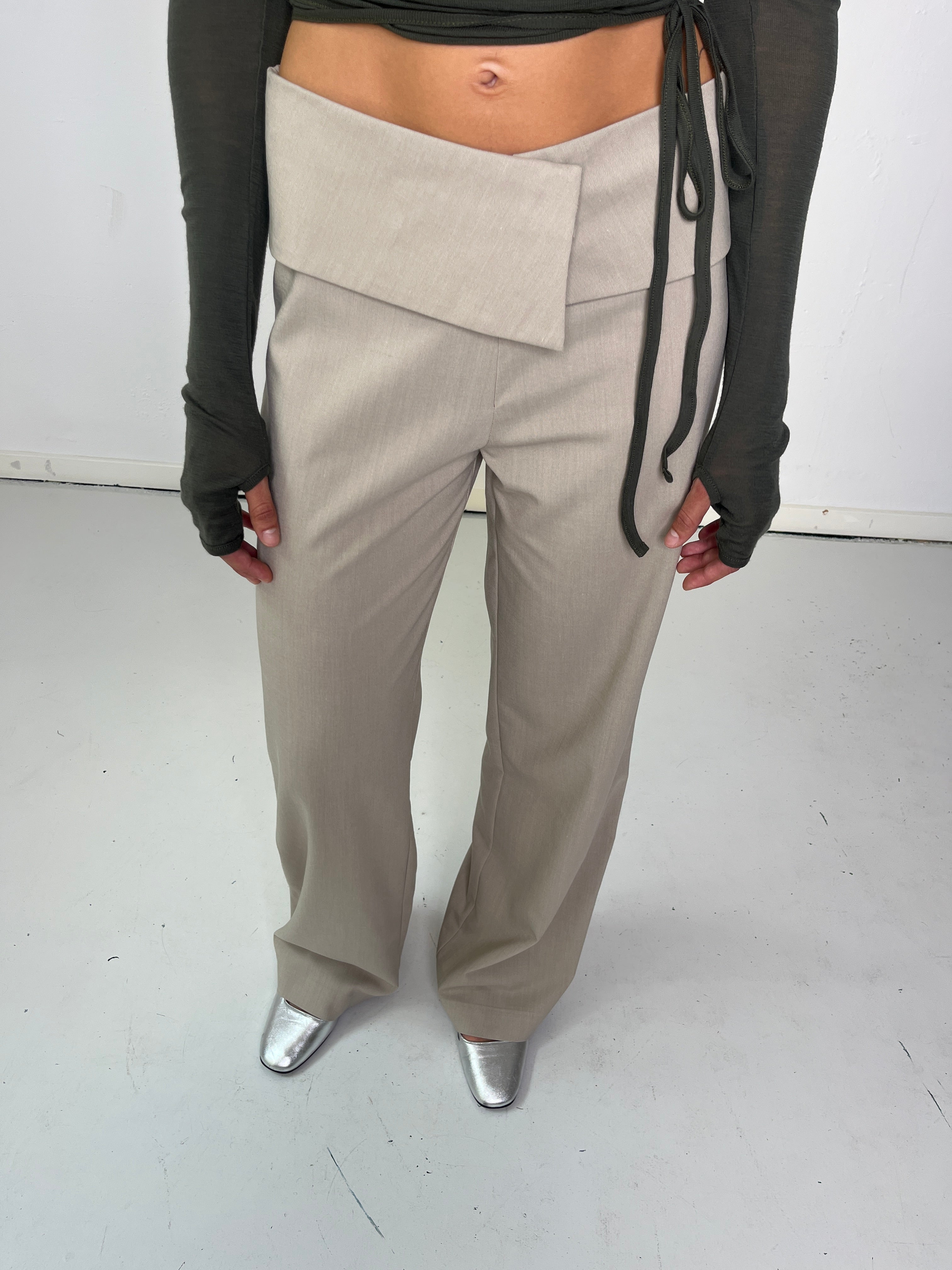 Ella Pants Sand W/O. Eyelets – Kernemilk