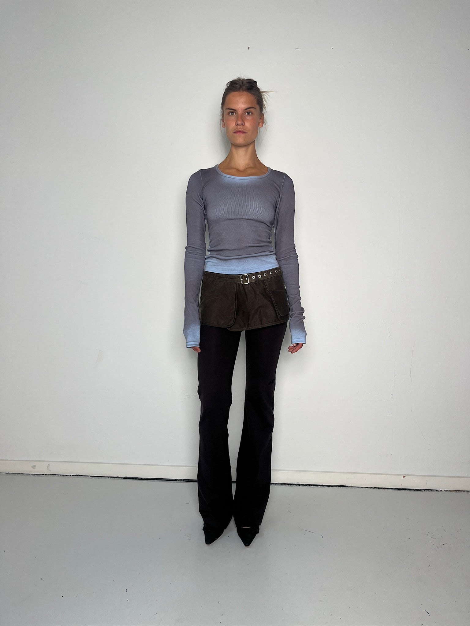 トップス KERNEMILK JABA BLOUSE Java Blouse Light Blue/Brown – Kernemilk