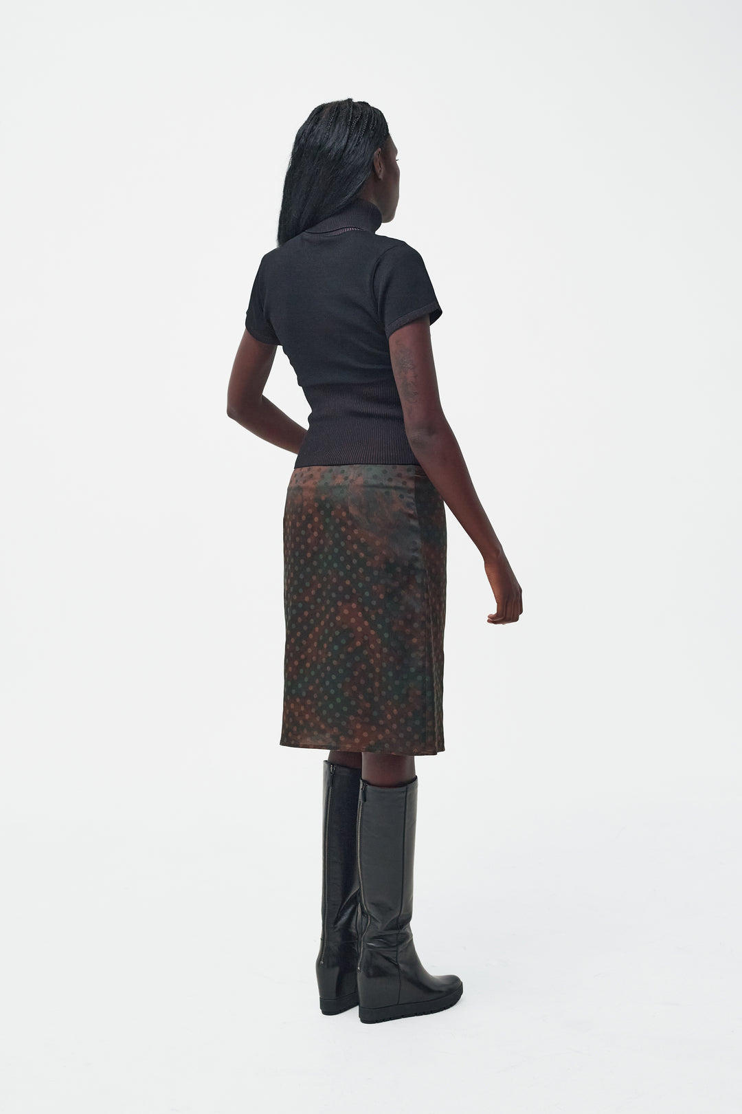 Lily Skirt Brown Dot