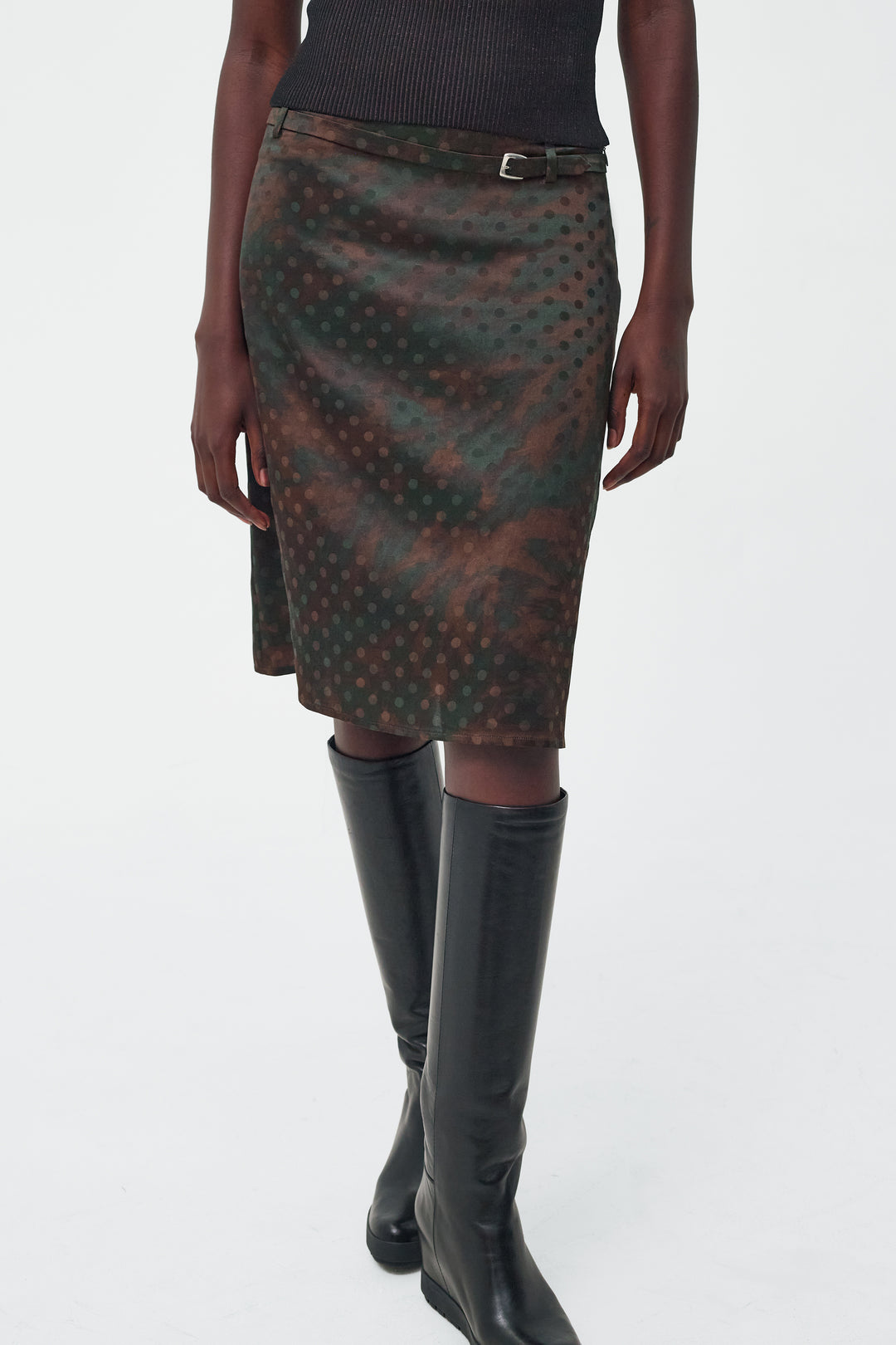 Lily Skirt Brown Dot