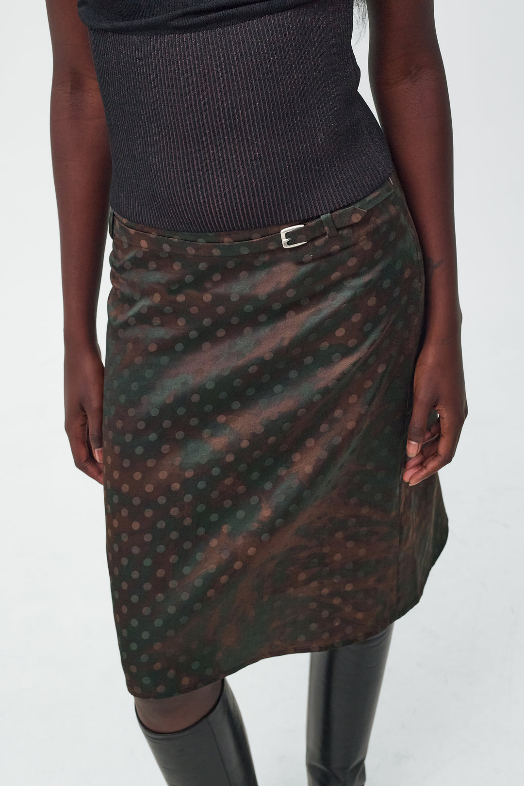 Lily Skirt Brown Dot