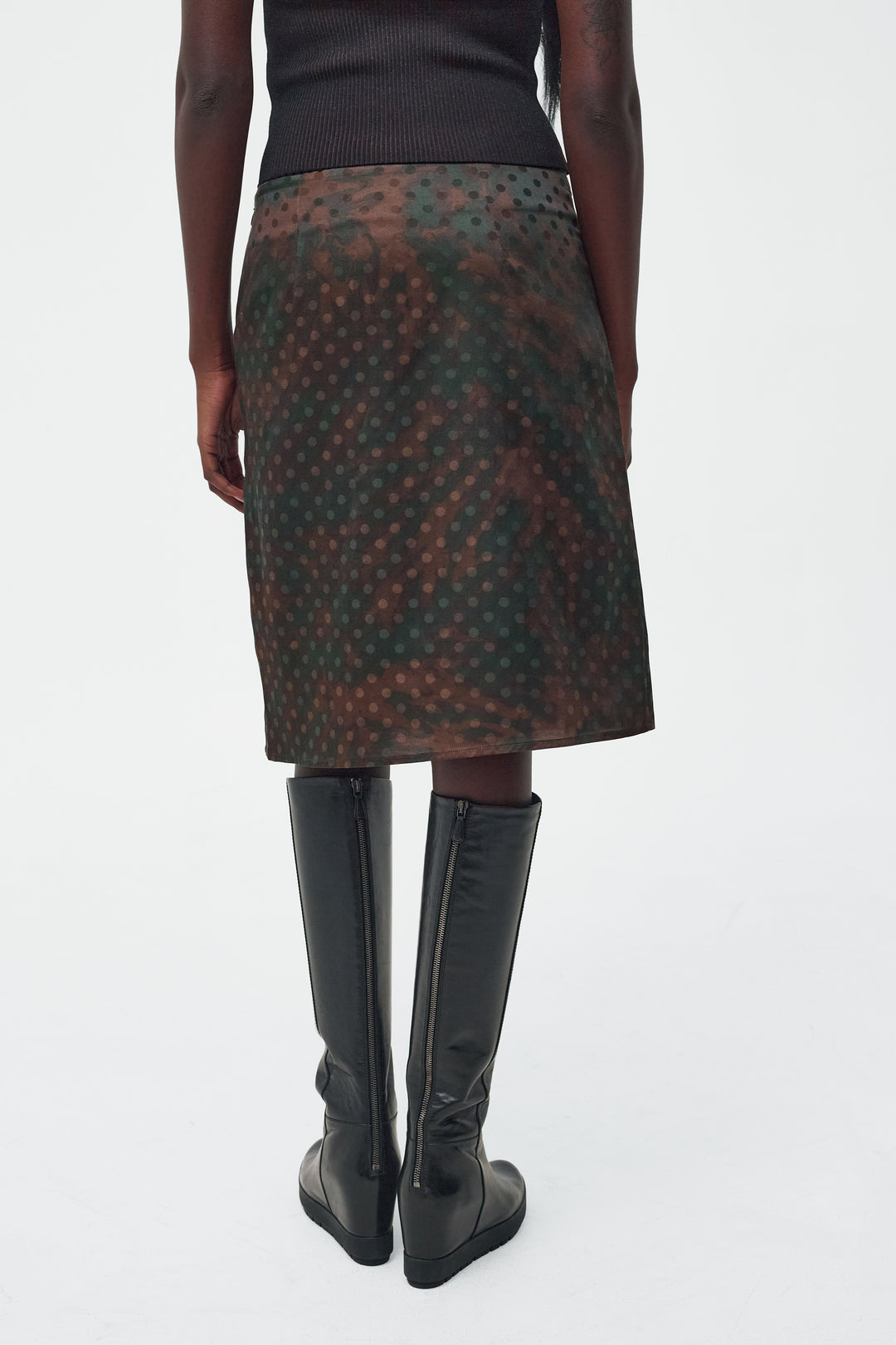 Lily Skirt Brown Dot