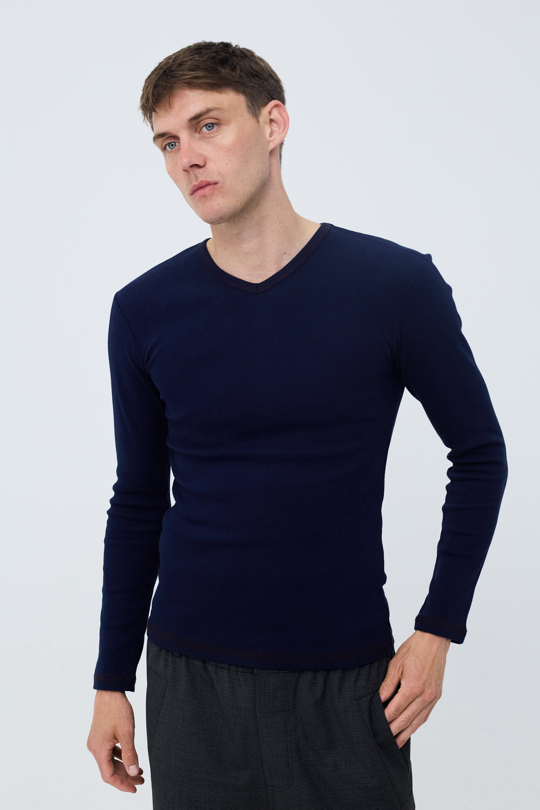 Marlon Long Sleeve Dark Navy