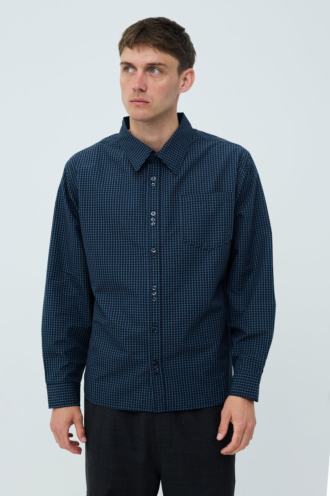 Pete Shirt Blue Check