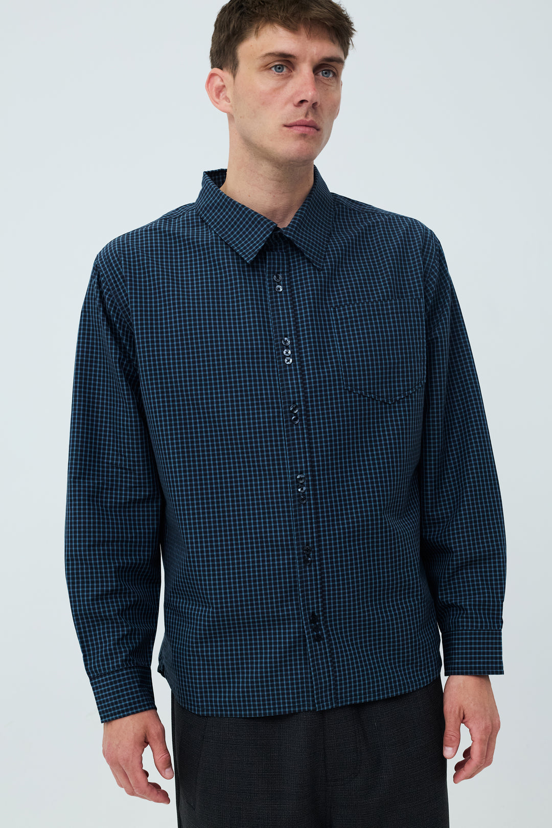 Pete Shirt Blue Check