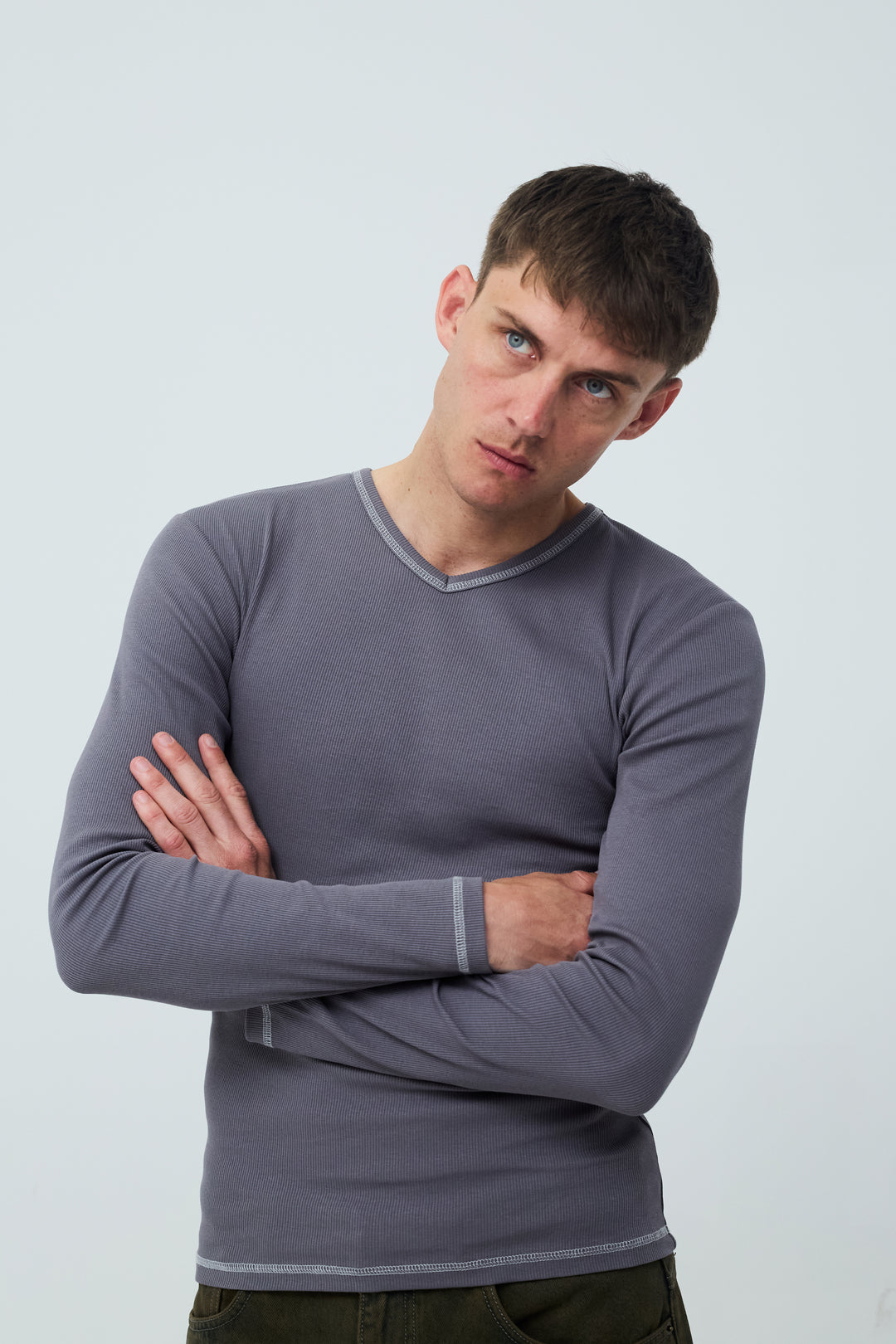 Marlon Long Sleeve Dark Grey