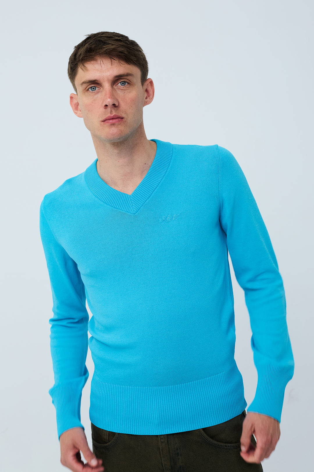 Deborah V-Neck Turquoise