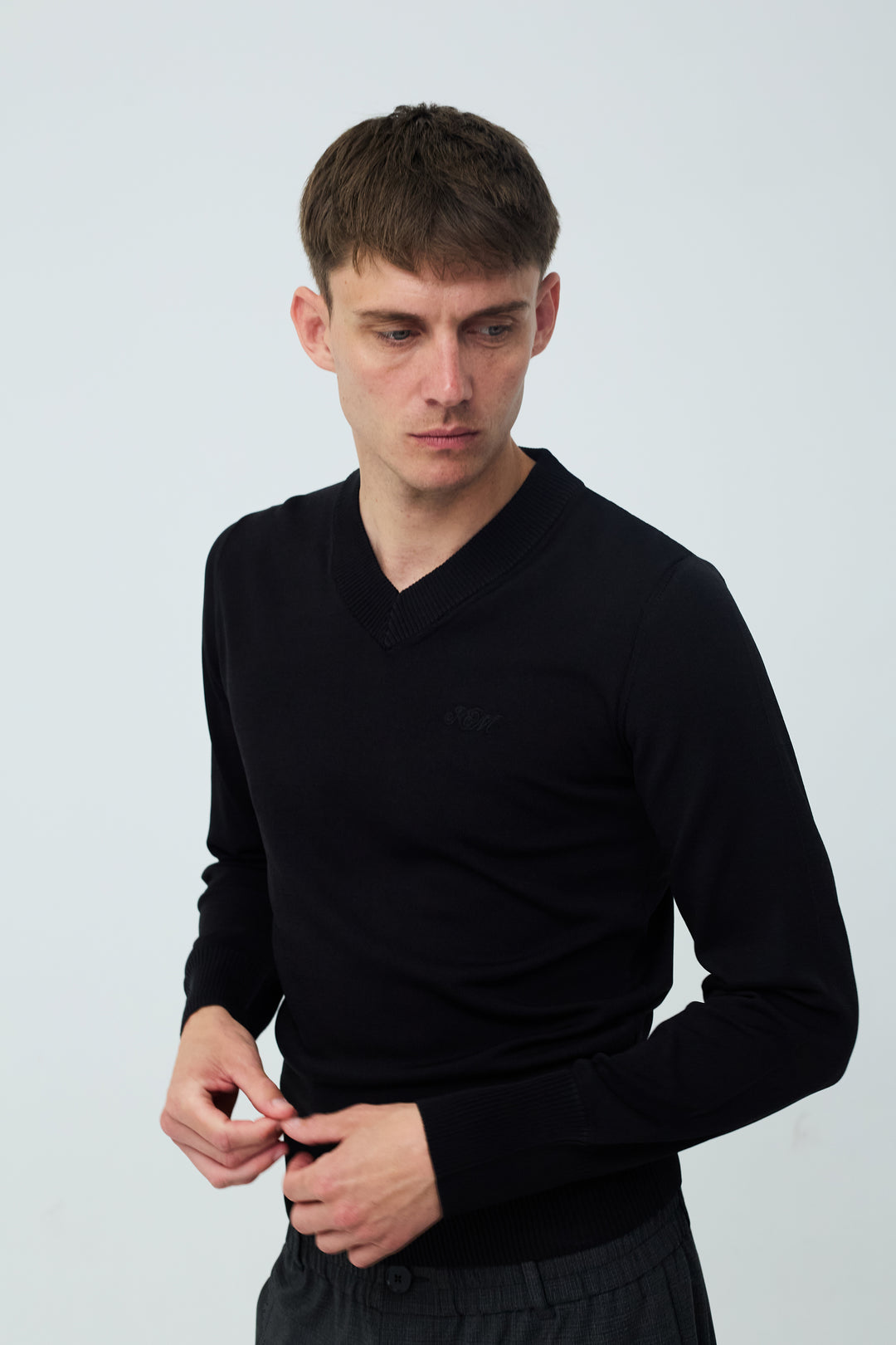 Deborah V-Neck Black