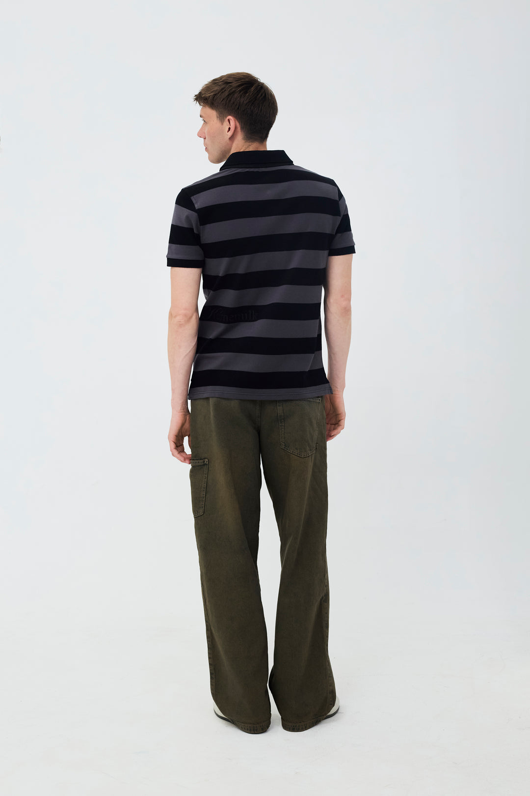 Louis Polo Short Sleeve Grey/Black