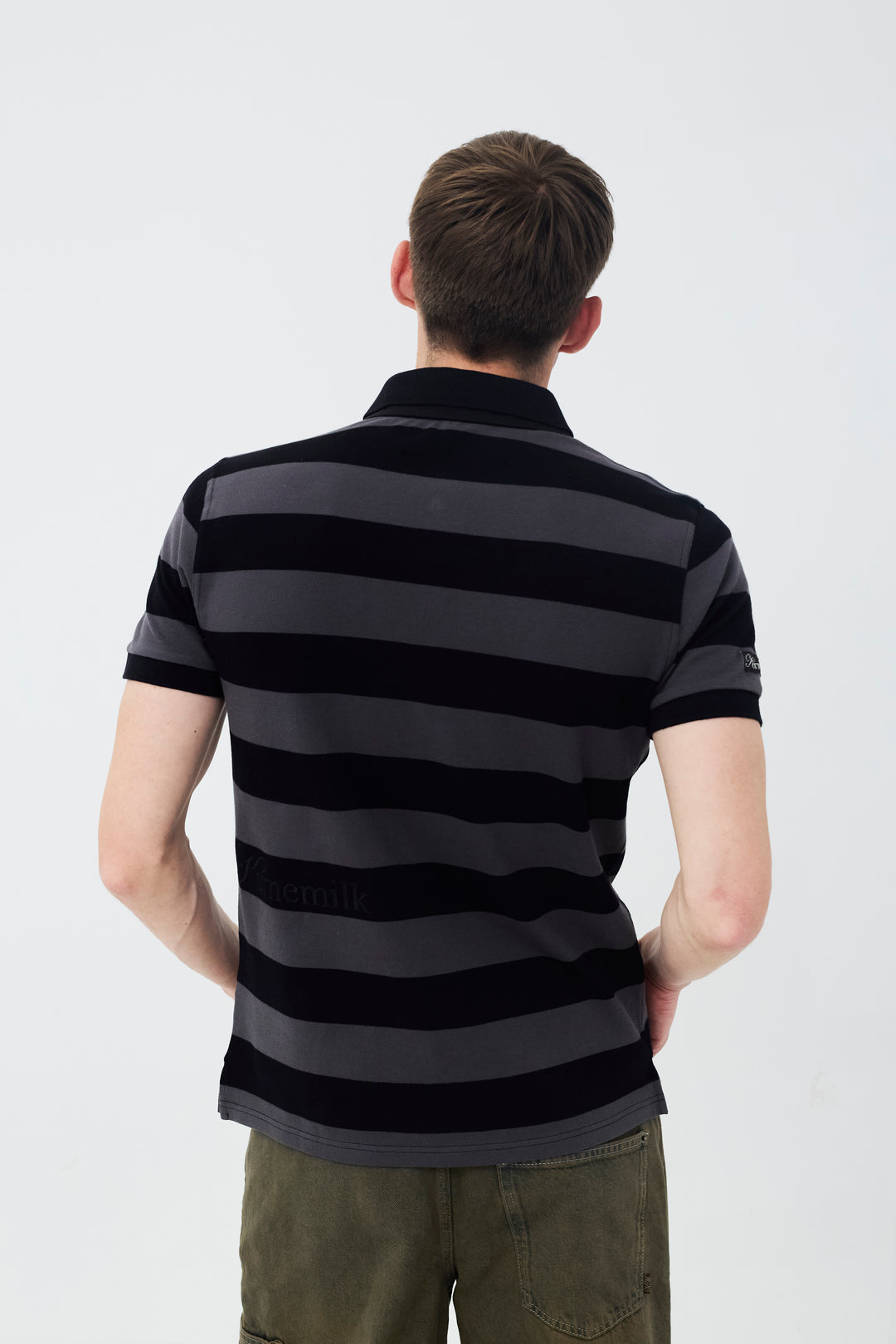 Louis Polo Short Sleeve Grey/Black