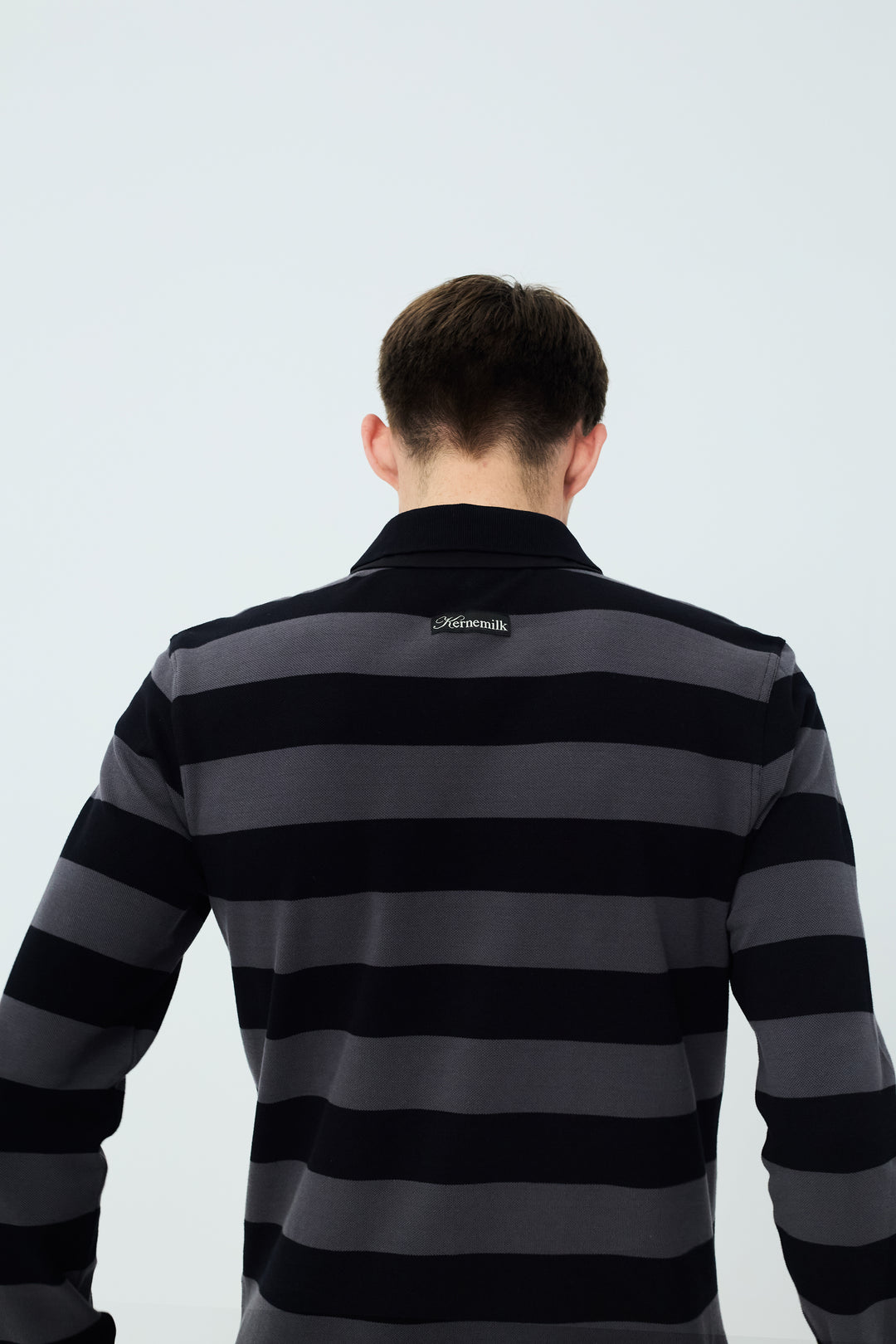 Louis Polo Long Sleeve Grey/Black