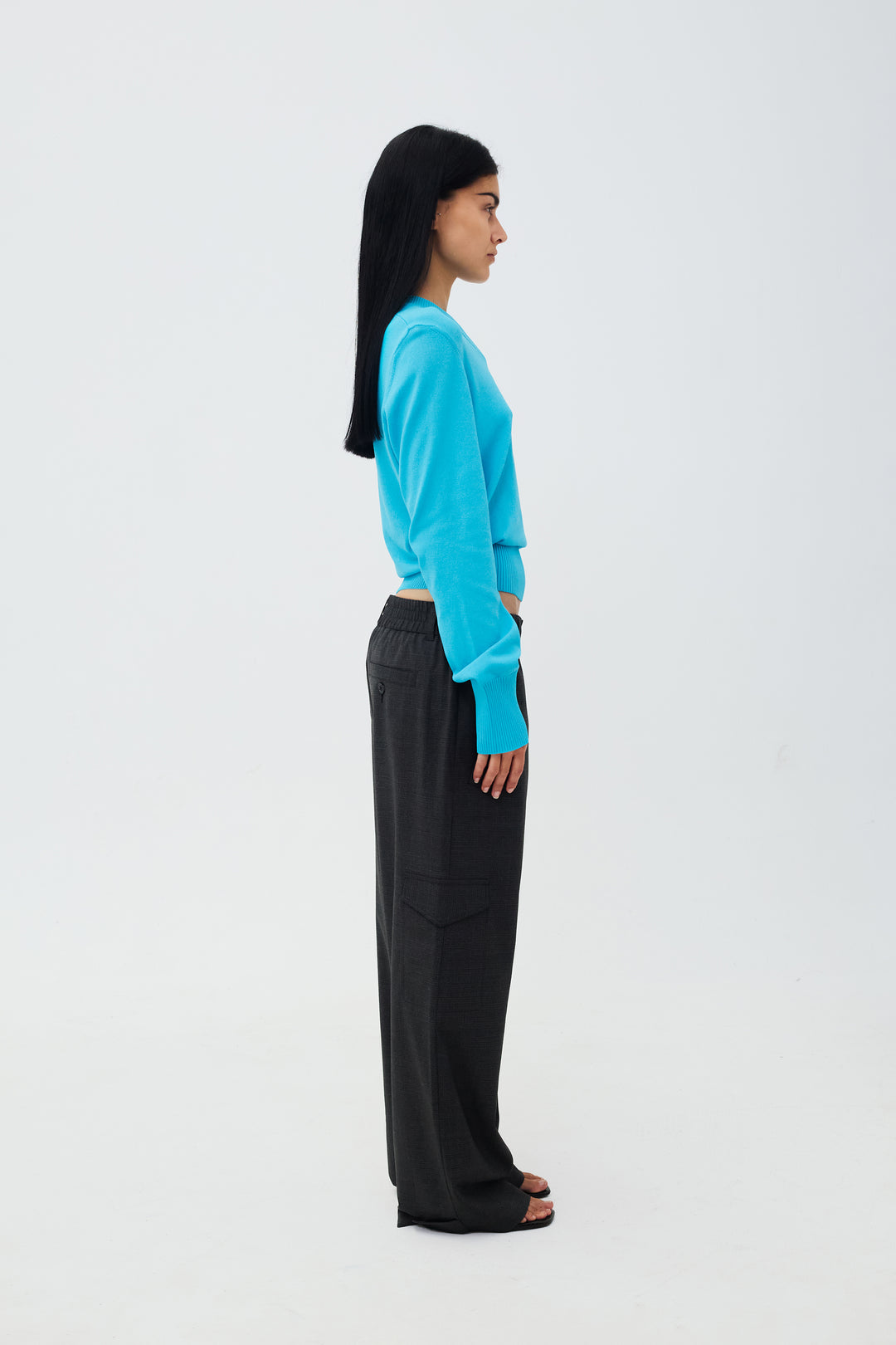 Deborah V-Neck Turquoise