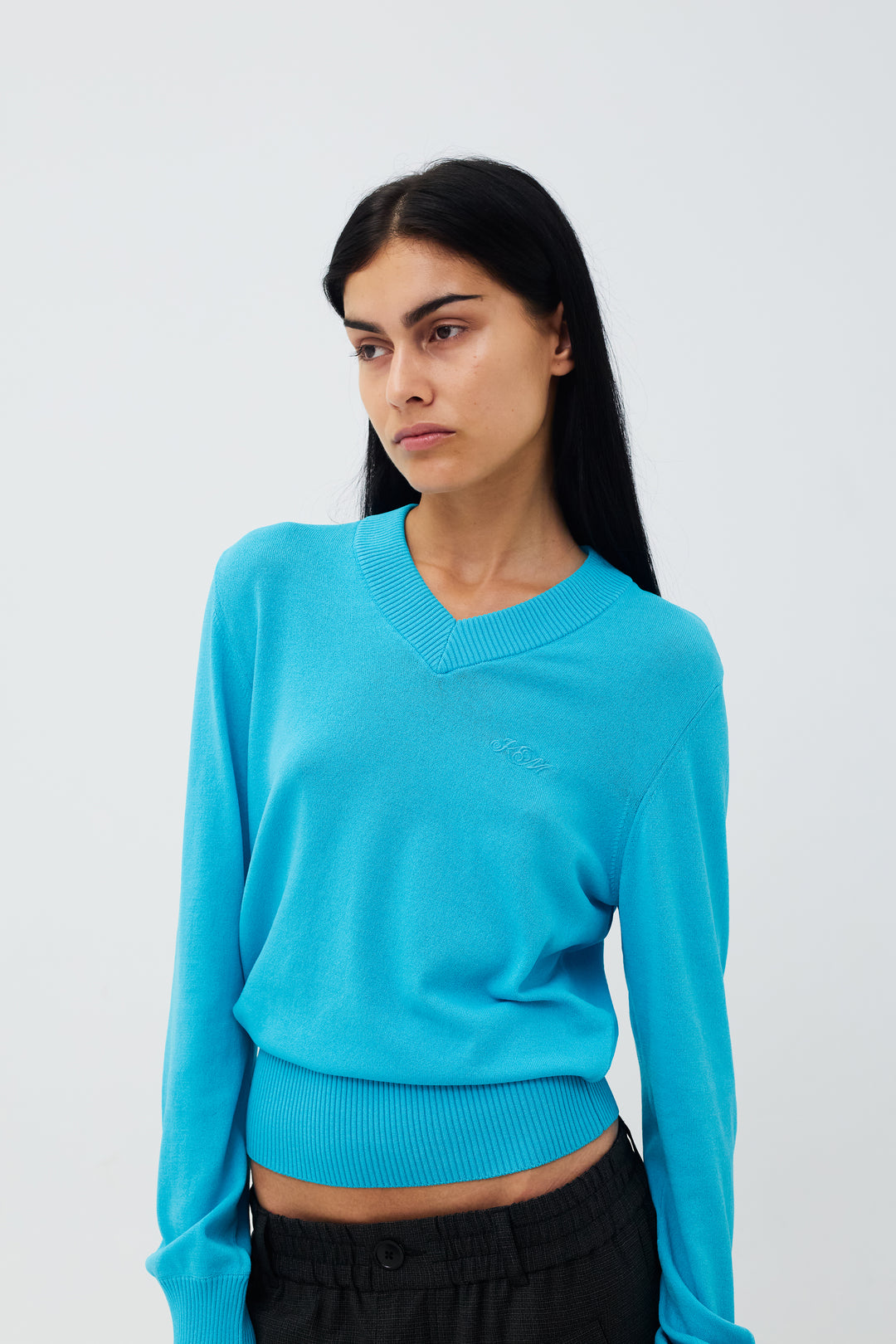 Deborah V-Neck Turquoise