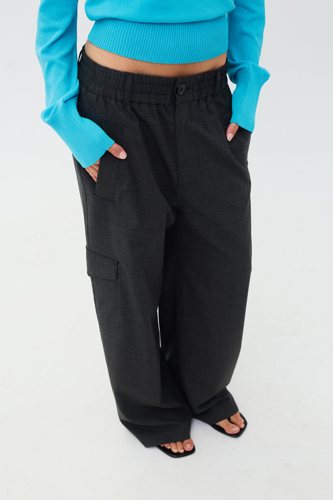Idris Pants Grey/Black