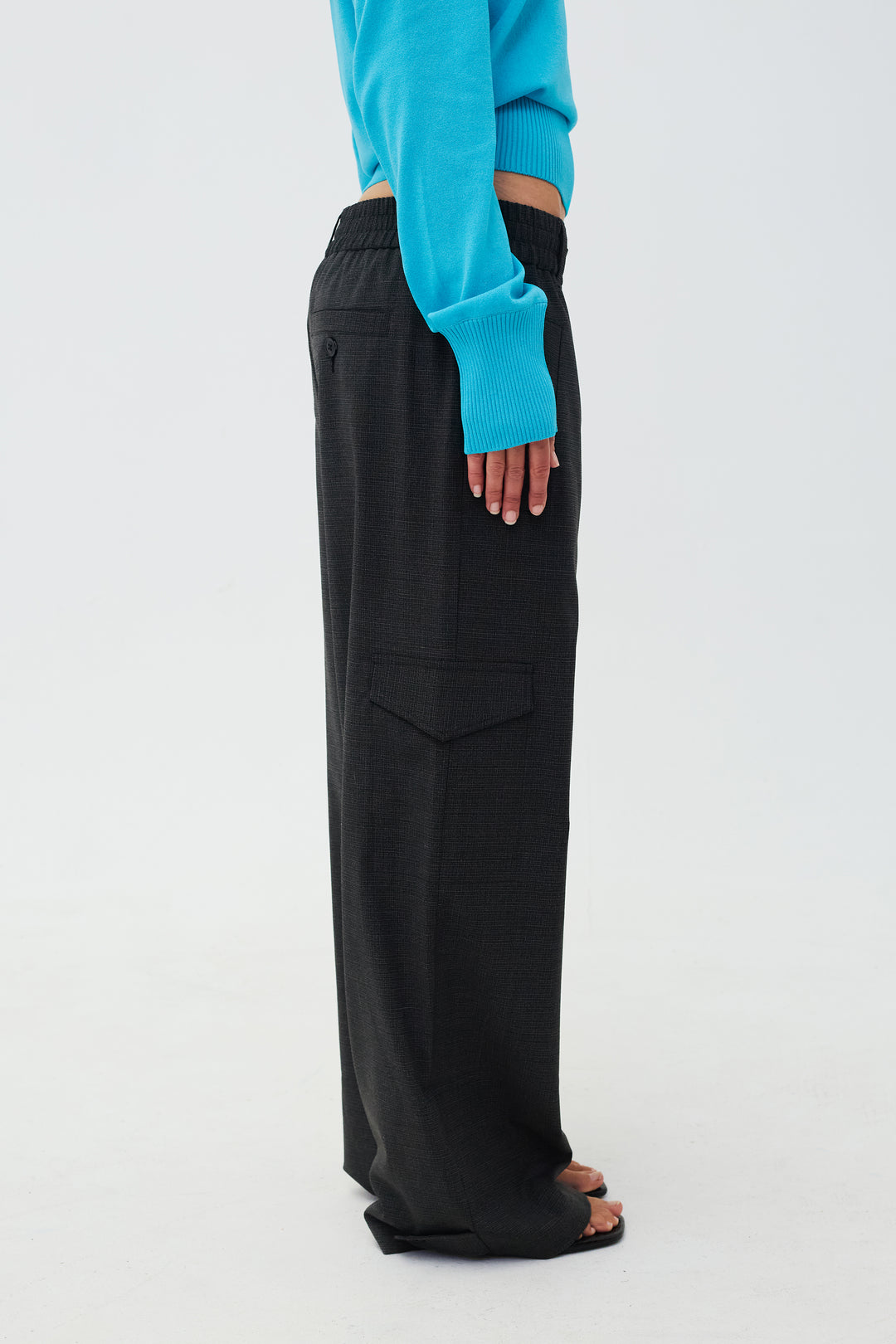 Idris Pants Grey/Black