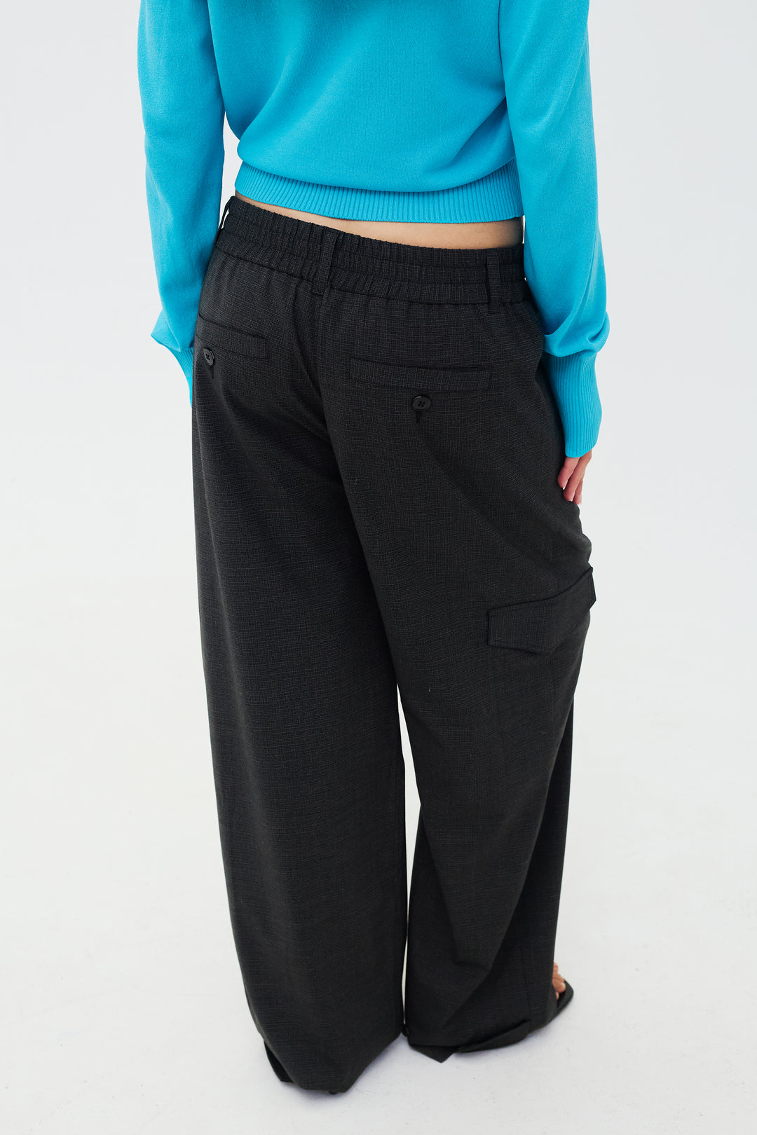 Idris Pants Grey/Black