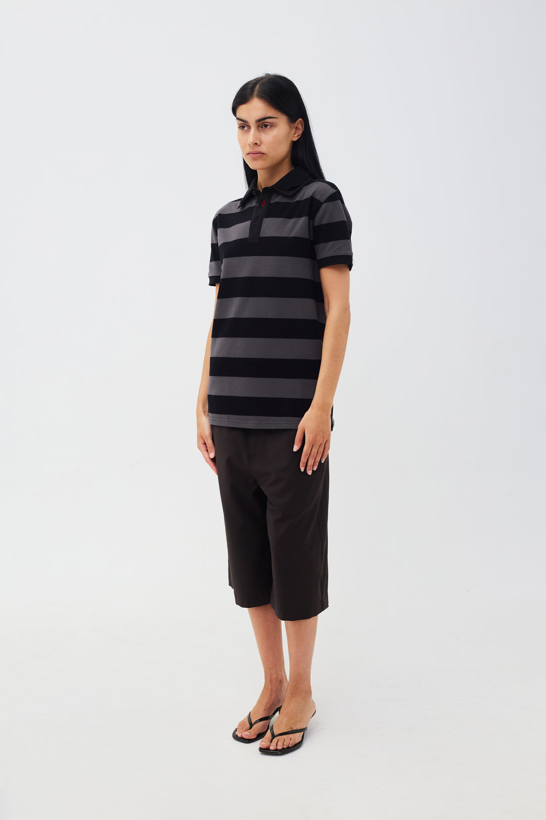 Louis Polo Short Sleeve Grey/Black