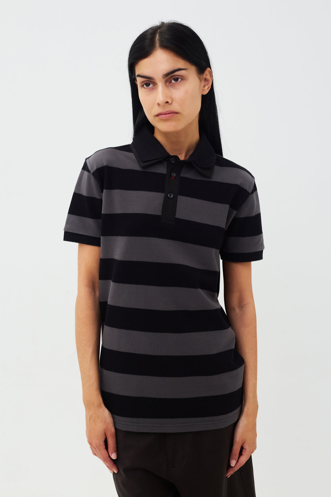 Louis Polo Short Sleeve Grey/Black