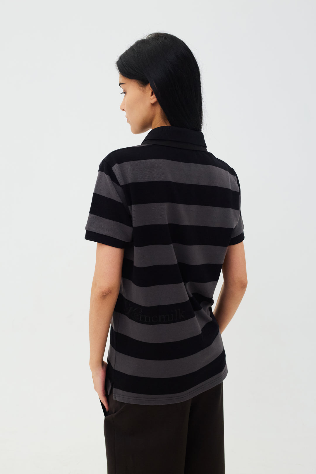 Louis Polo Short Sleeve Grey/Black
