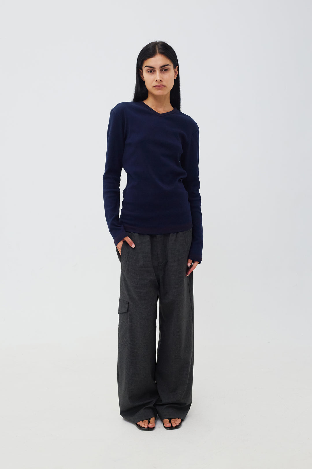 Marlon Long Sleeve Dark Navy