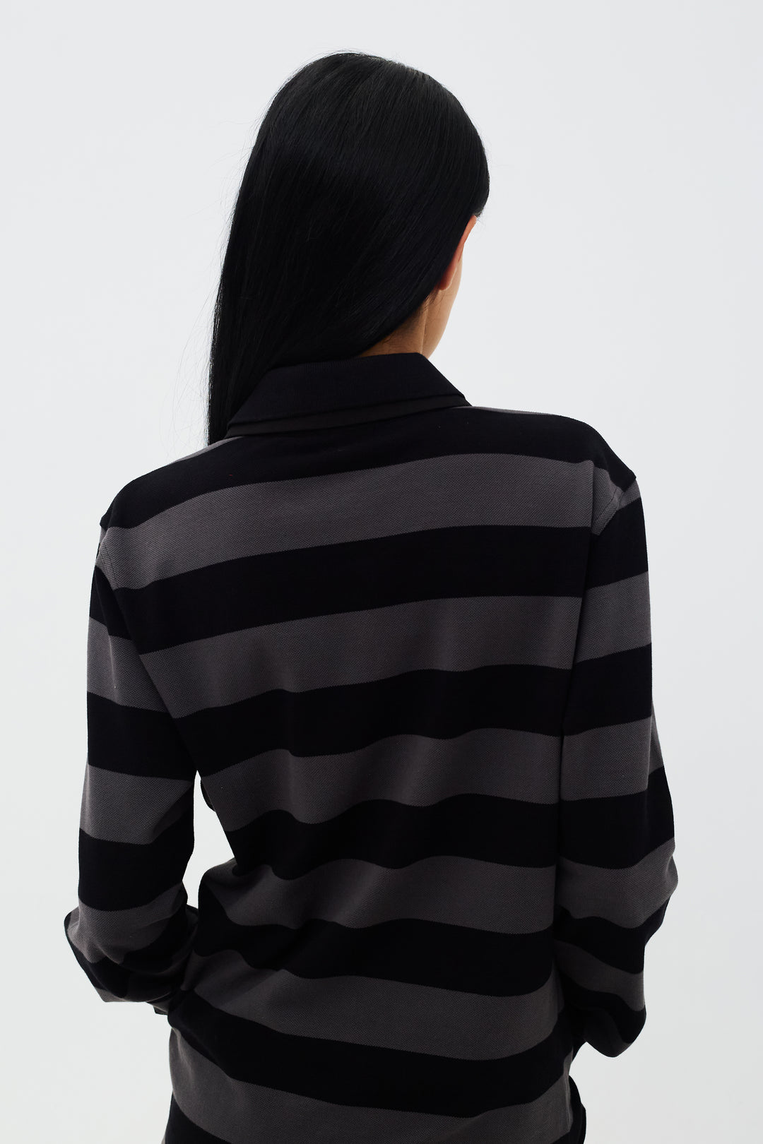 Louis Polo Long Sleeve Grey/Black