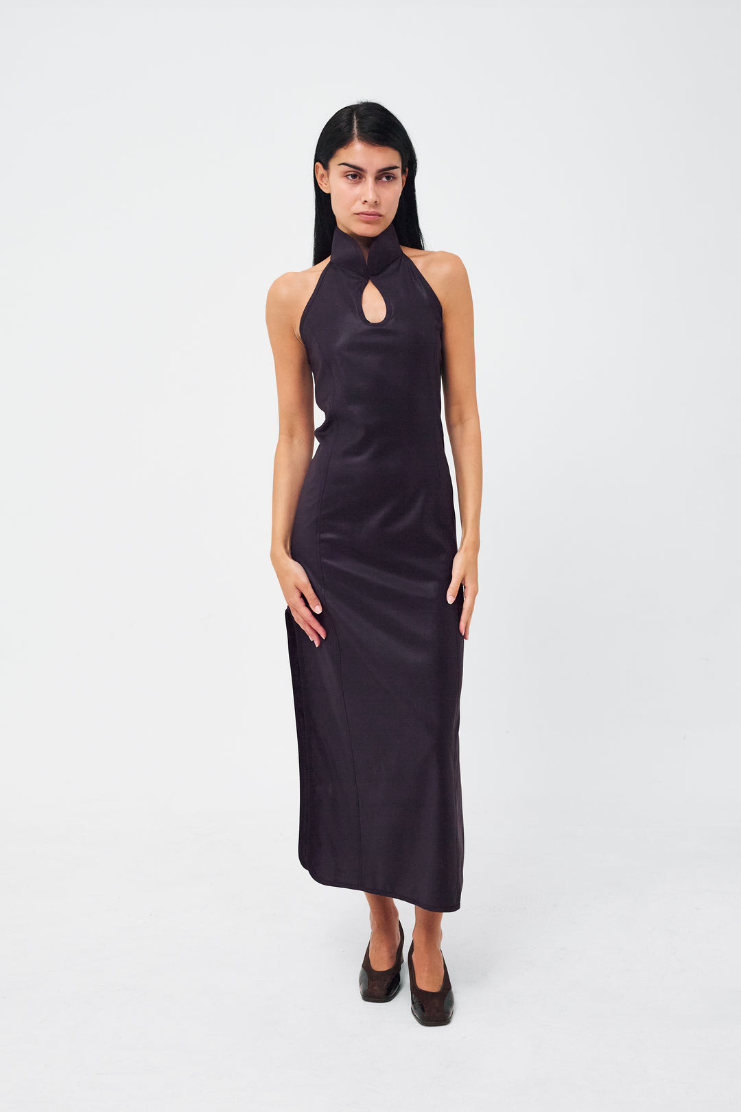 Happy Moon Dress Dark Burgundy