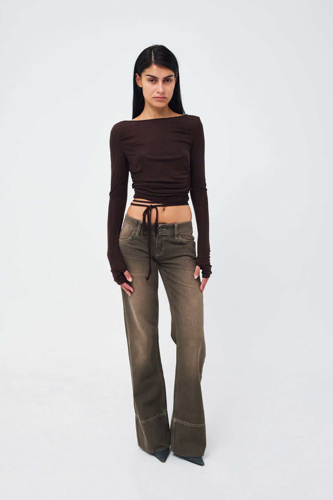Karli Jeans Dusty Green