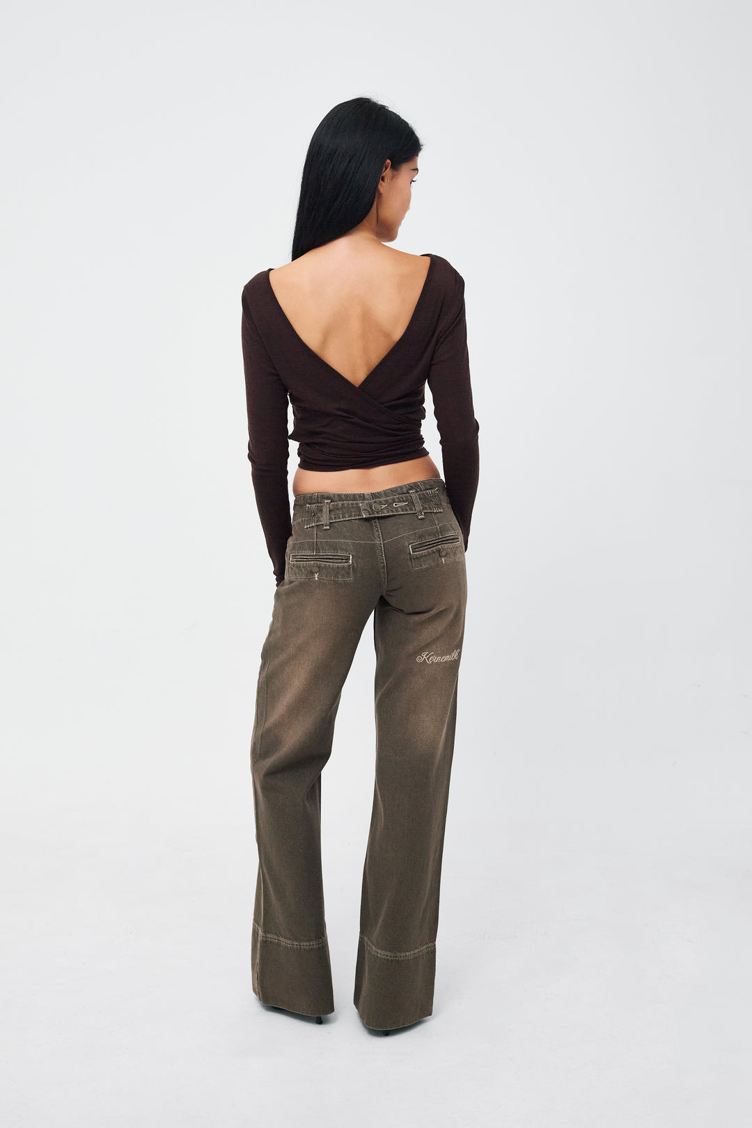 Karli Jeans Dusty Green