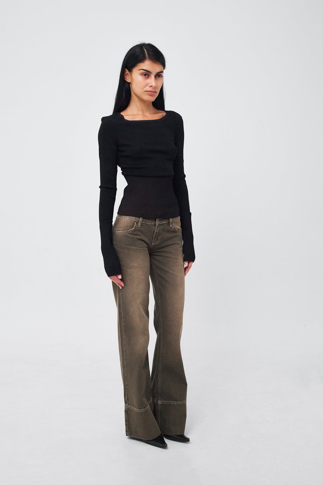 Gardenia Blouse Dark Brown