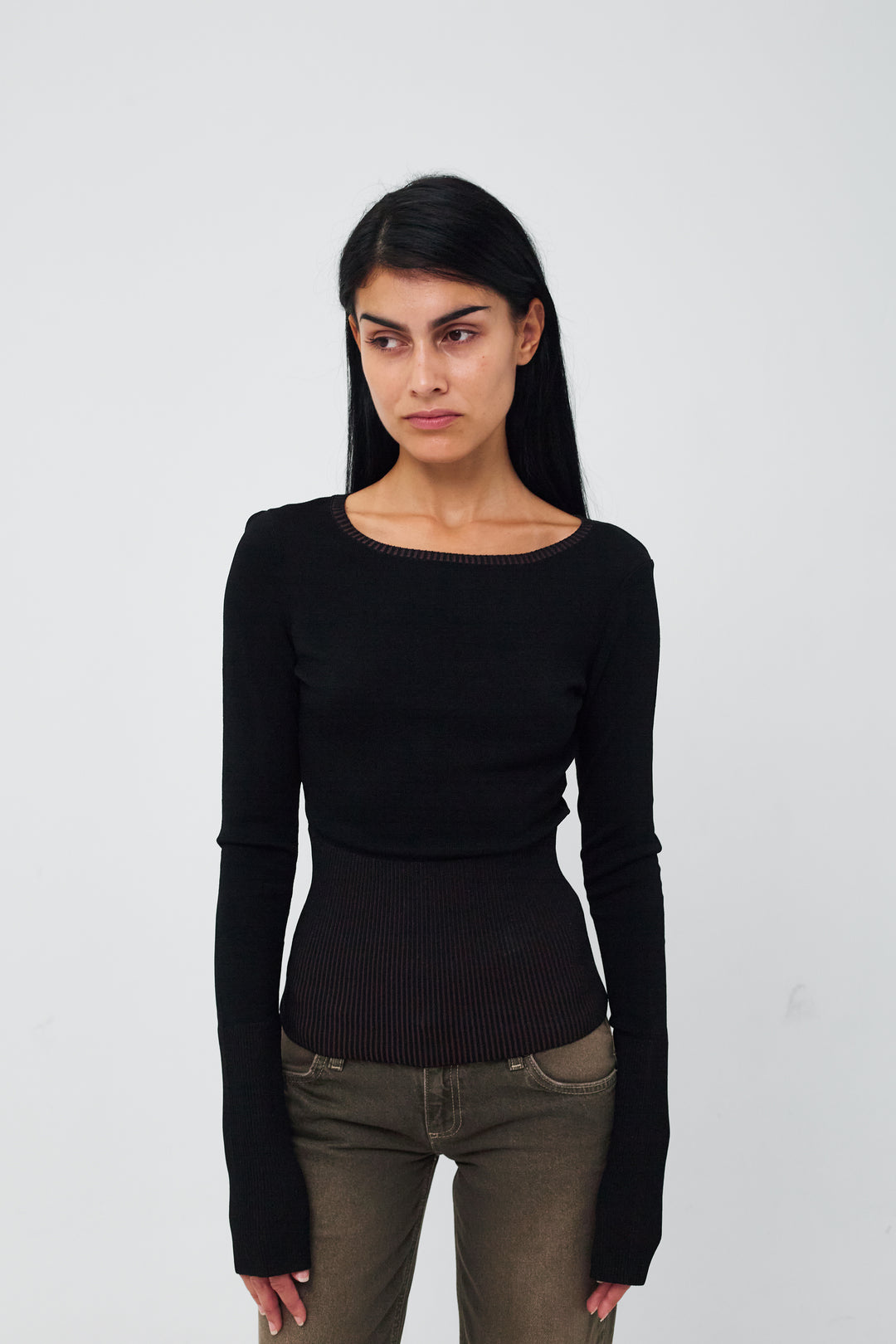 Gardenia Blouse Dark Brown