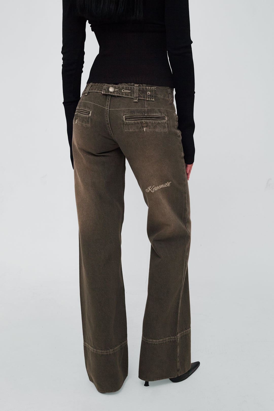 Karli Jeans Dusty Green