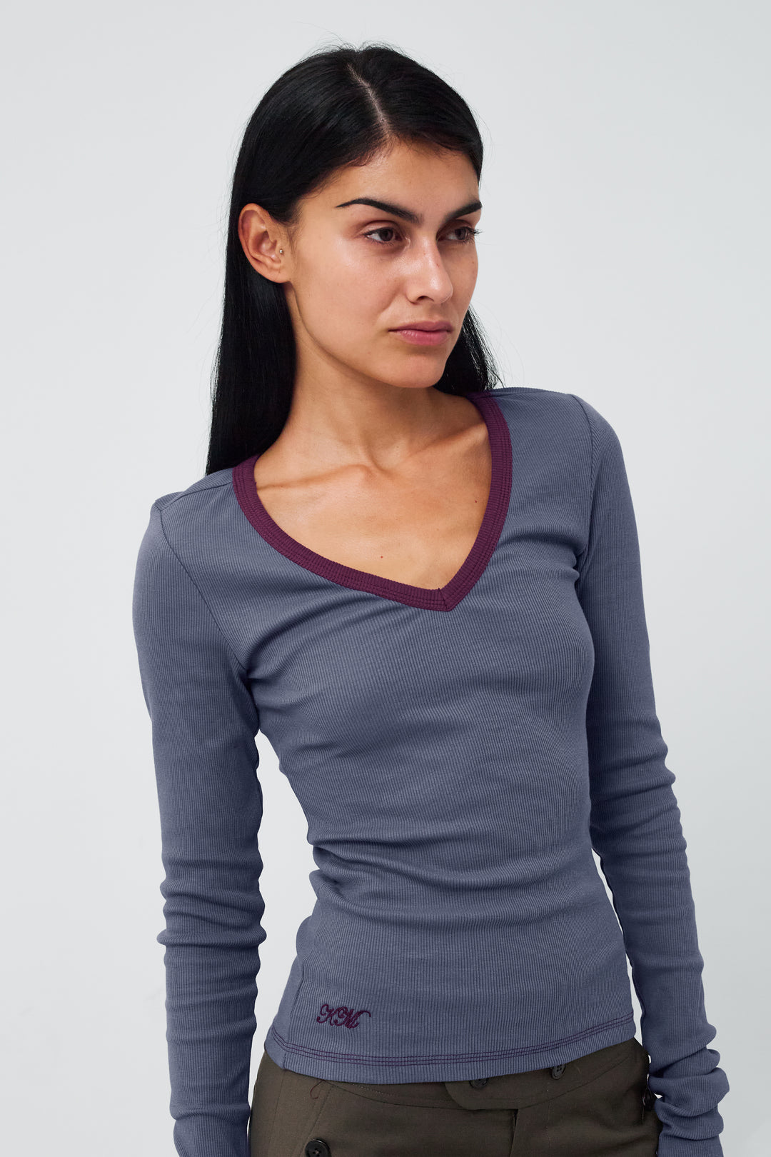 Lima Blouse Dusty Blue