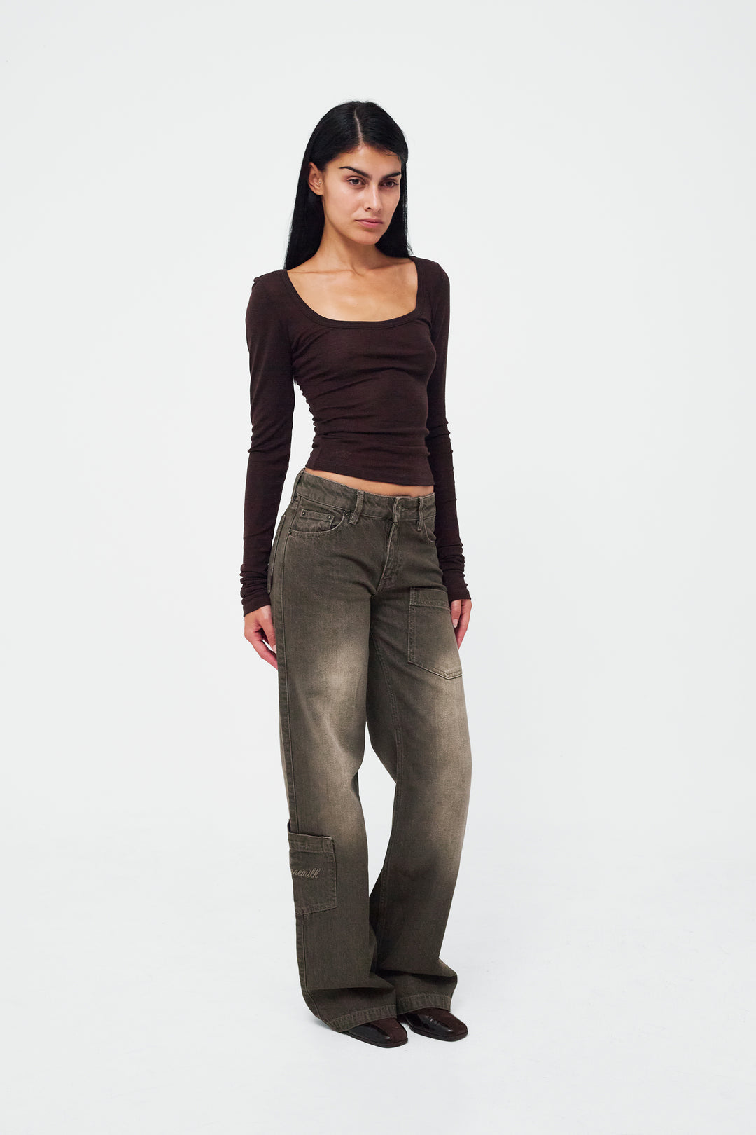 Mia Jeans Dusty Green